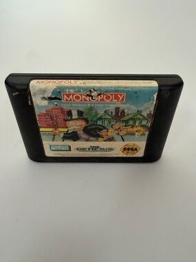 Monopoly for Sega Genesis Cart Tested WORKS